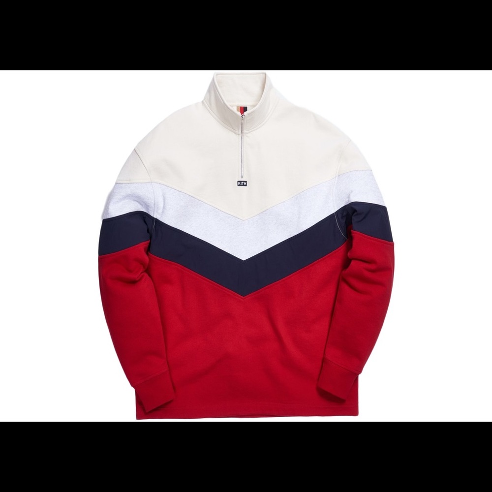 Kith Track Line quarter zip pullover